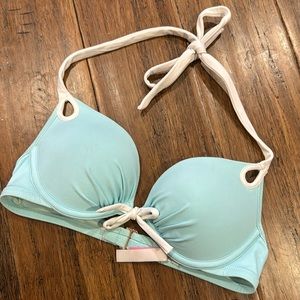 Baby blue bikini top